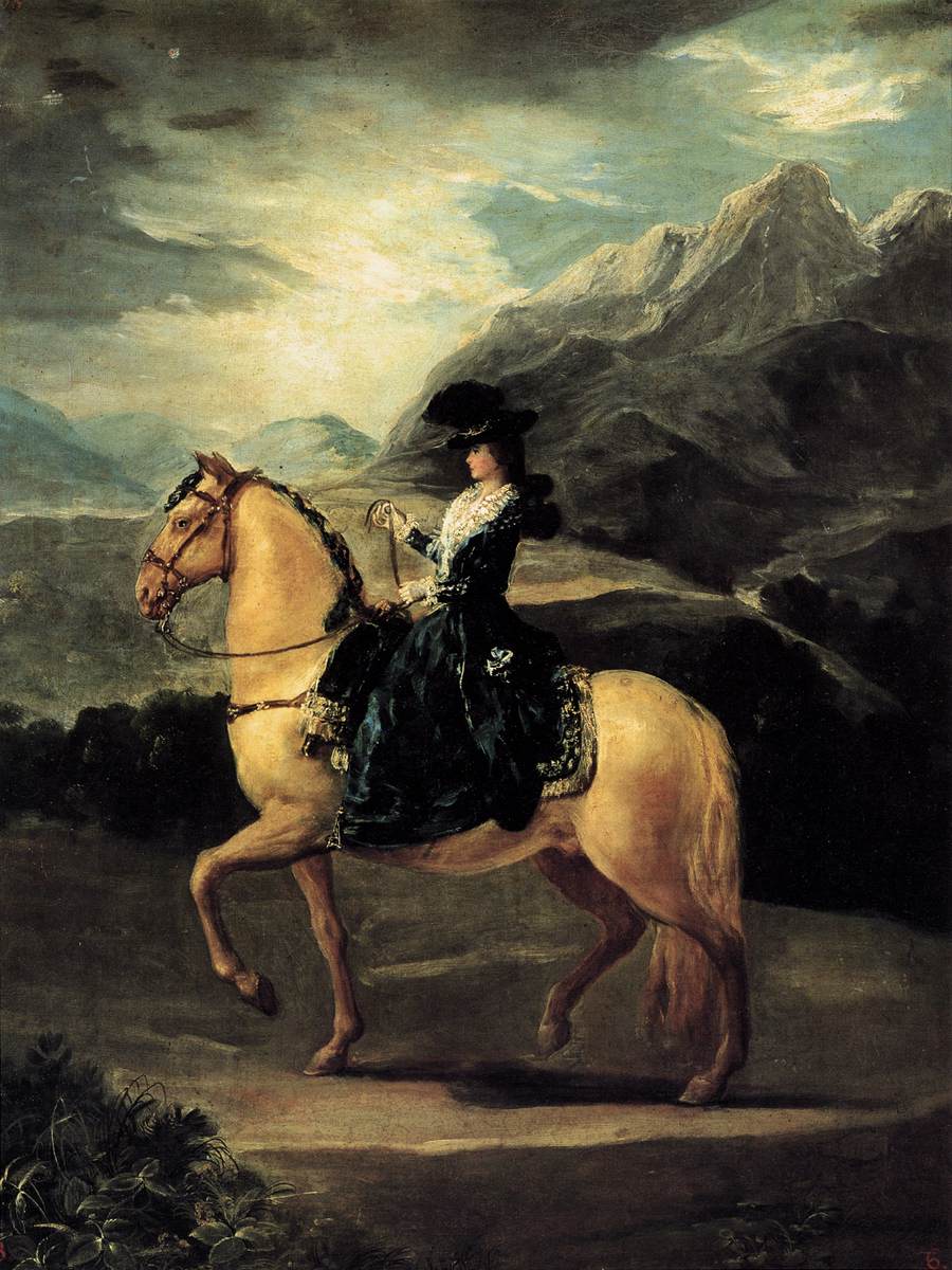 Portrait of Maria Teresa de Vallabriga on horseback (1783).