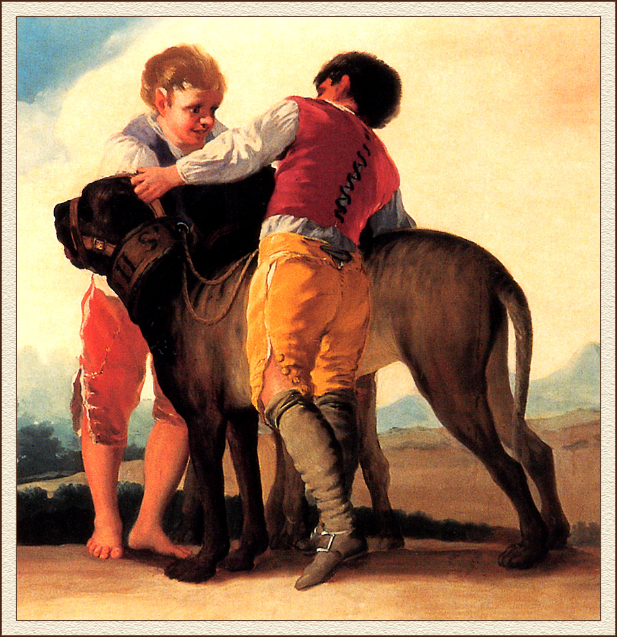 Boys With Mastiff (1786).