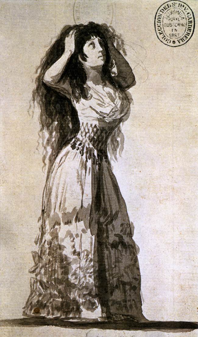 The Duchess of Alba Arranging her Hair (1796).