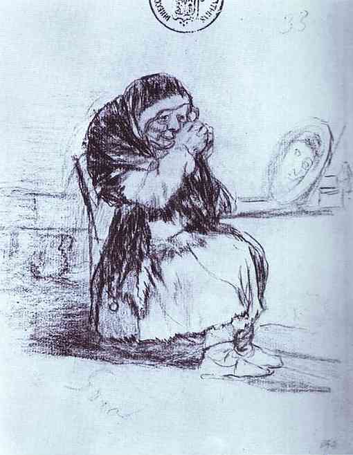 The Old Woman with a Mirror (1828).