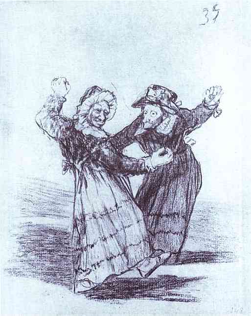Two Dancing Old Friends (1828).