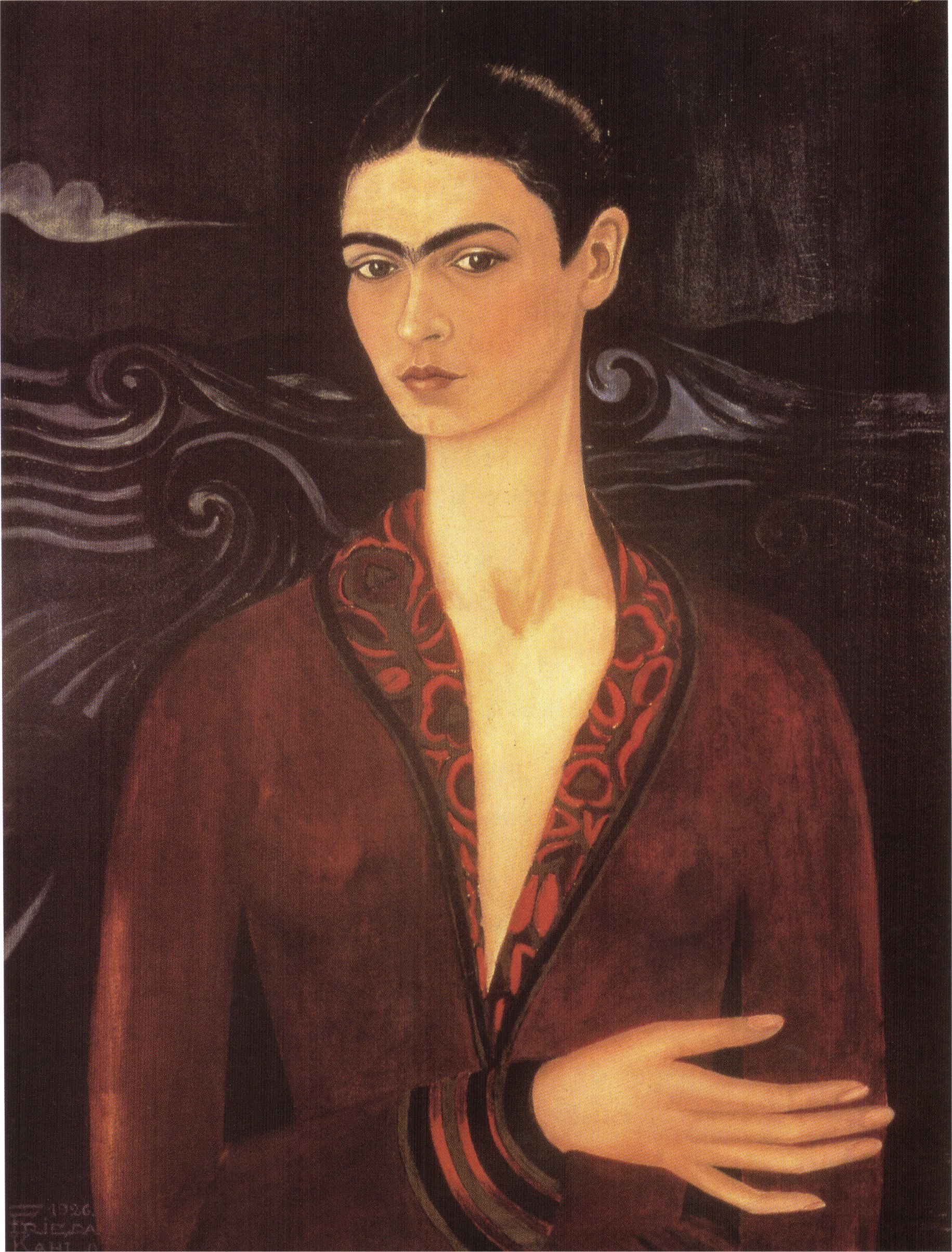 Self-portrait in a Velvet Dress (1926).