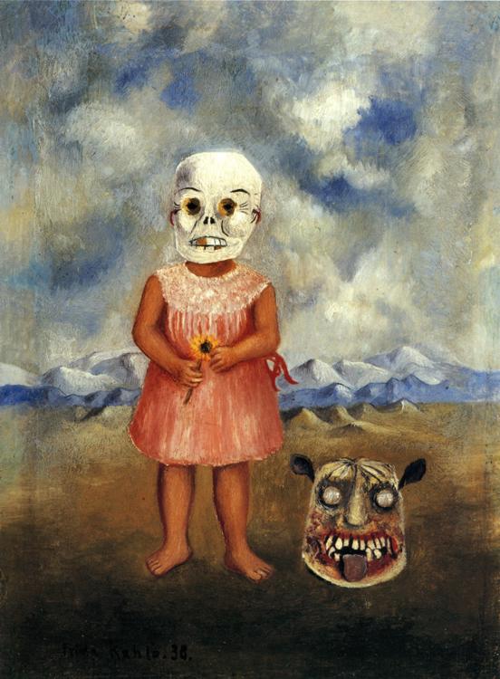 Girl with Death Mask (She Plays Alone) (1938).