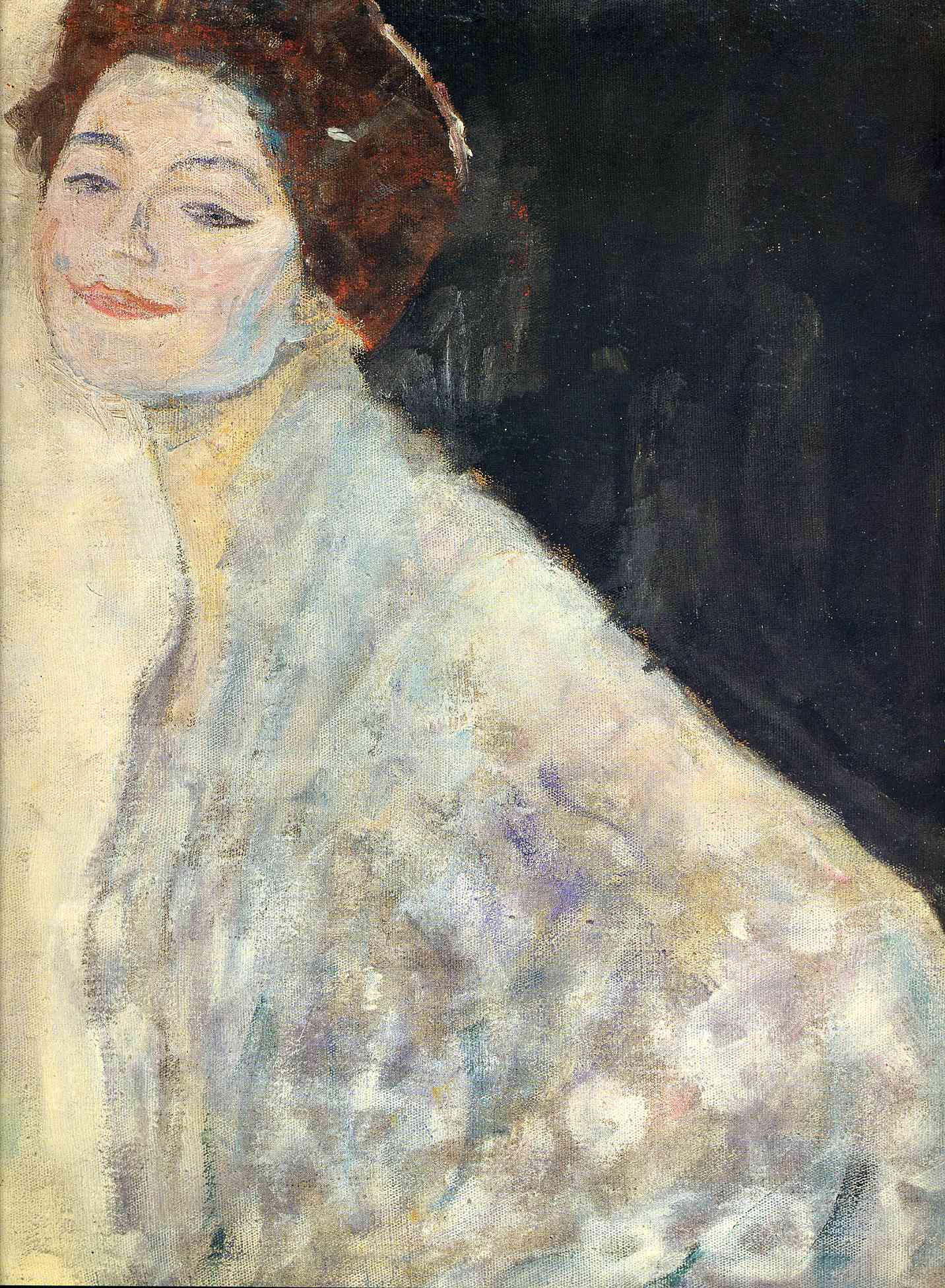 Portrait of a Lady in White (unfinished) (1918).
