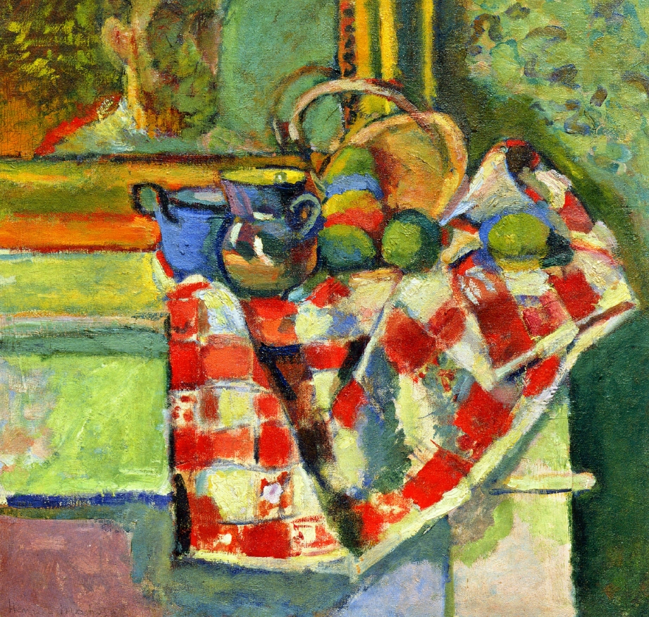 Still Life with a Checked Tablecloth (1903).