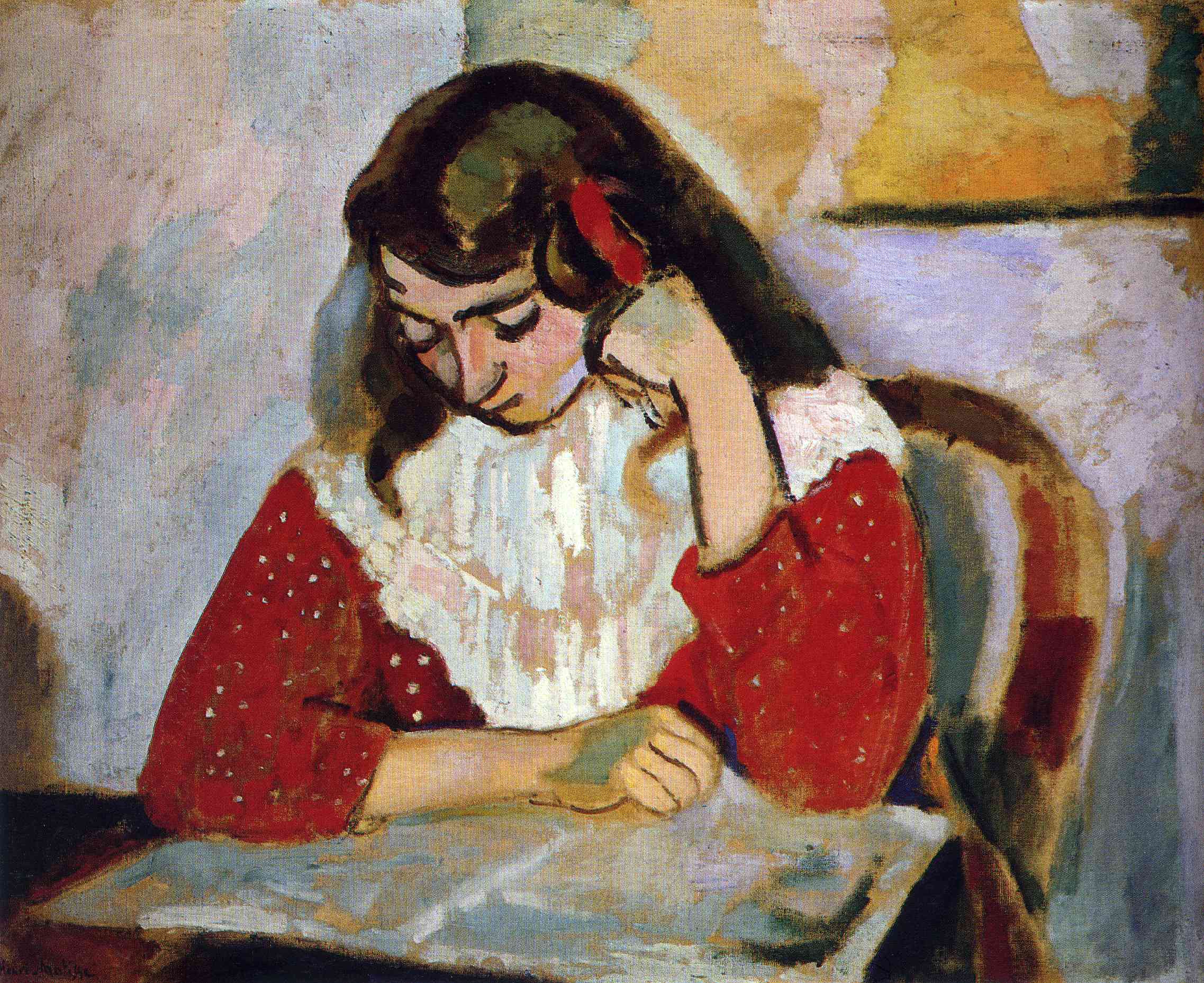 The Reader, Marguerite Matisse (1906).