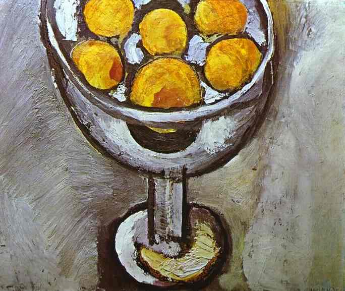 A vase with Oranges (1916).