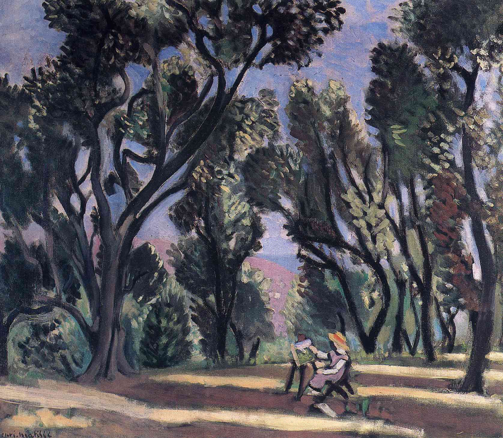 Landscape With a Bench (1918).