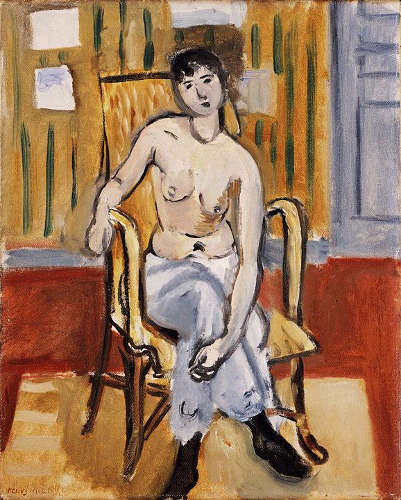 Seated Figure, Tan Room (1918).