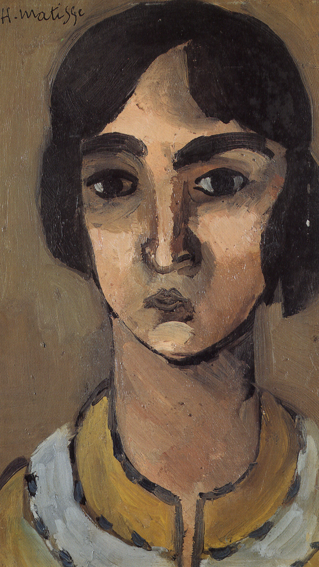 Woman with Dark Hair (1918).