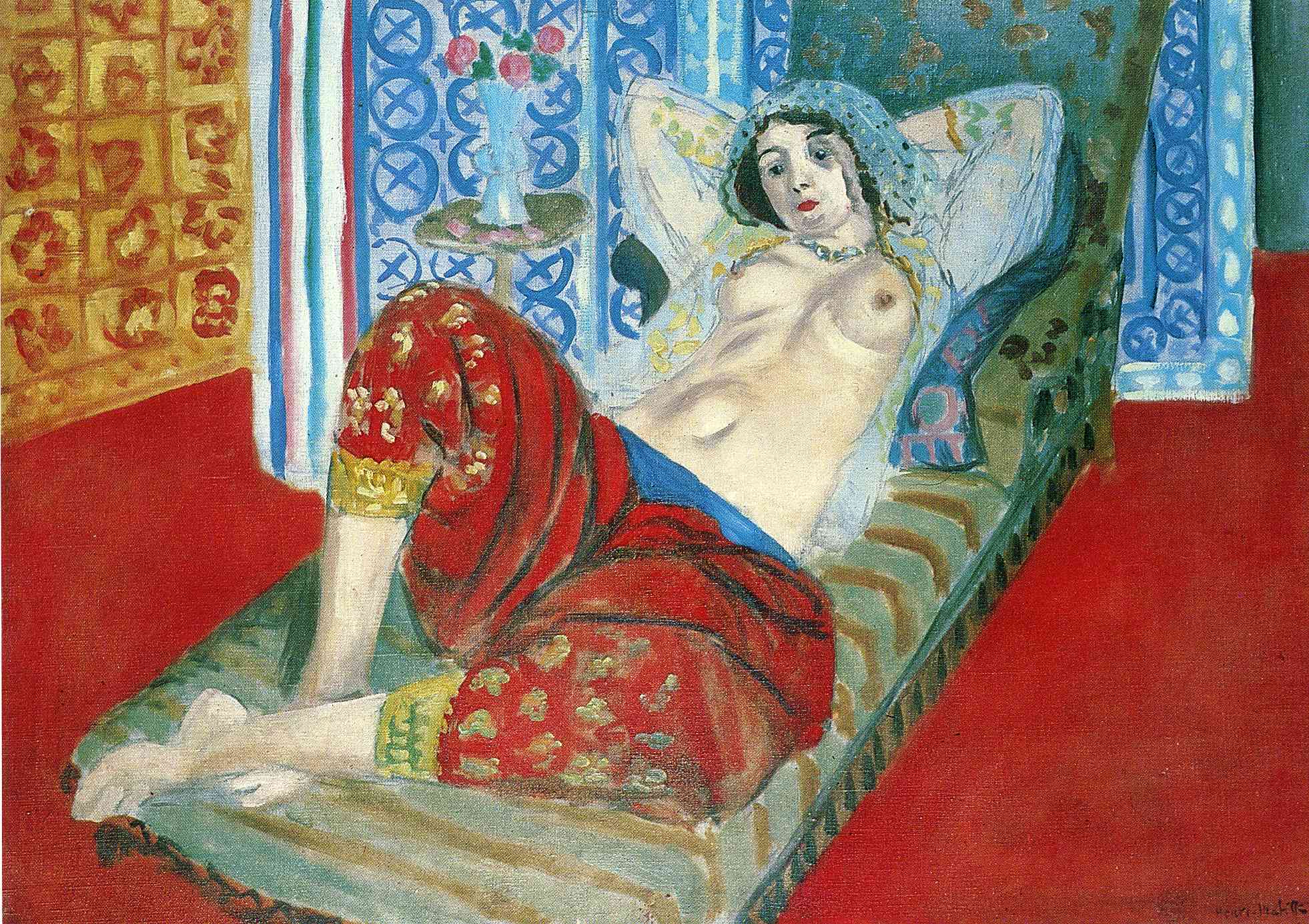 Odalisque in Red Culottes (1921).
