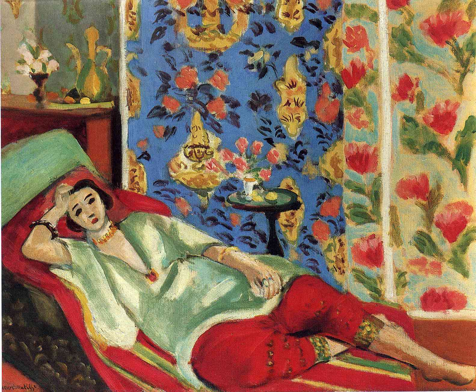 Odalisque in red trousers (1921).