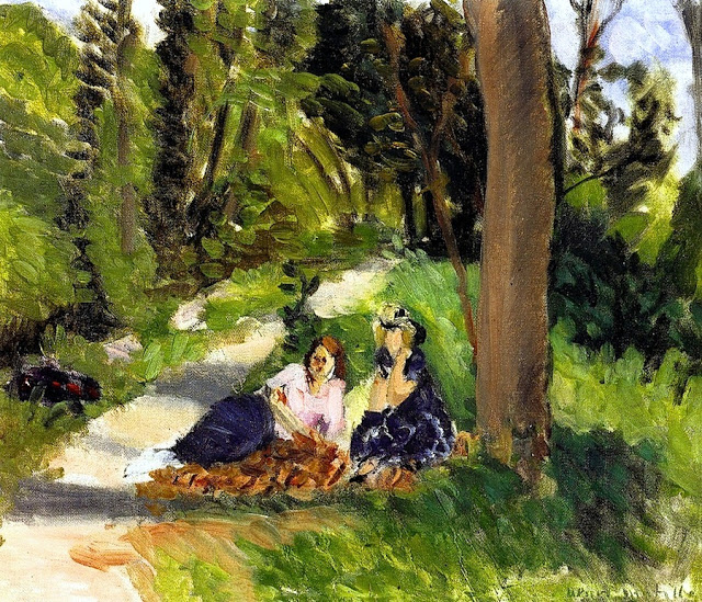 Two Figures near the Le Loup River (1922).