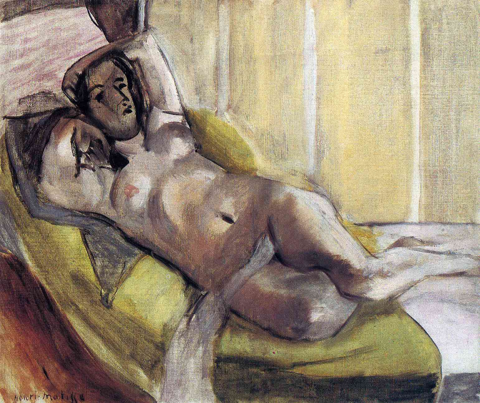 Nude Reclining on a Sofa (1923).