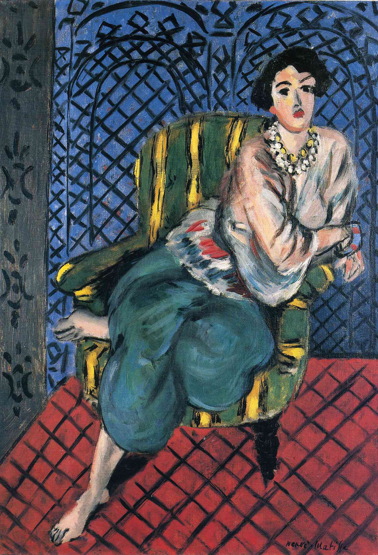 Woman sitting in a chair (1926).