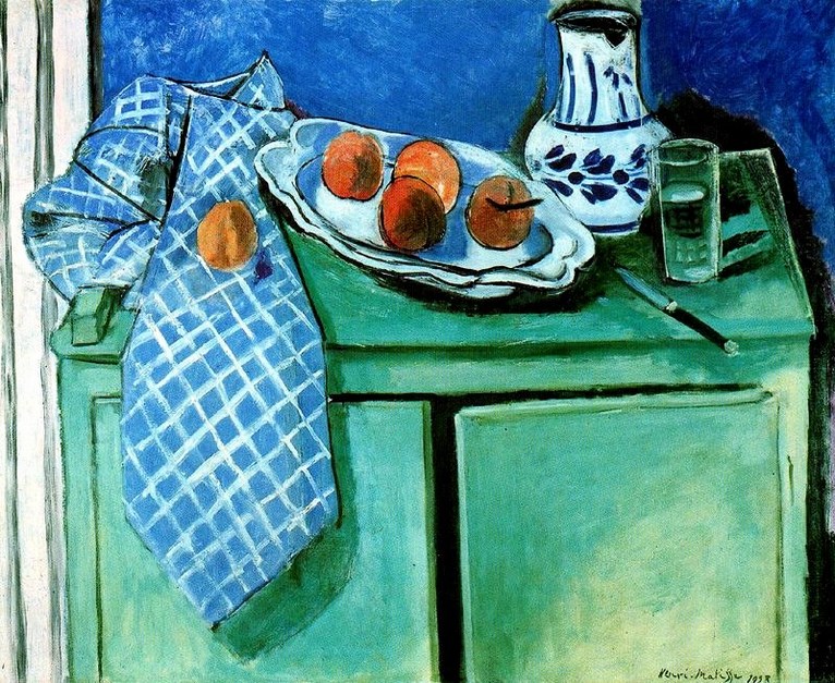 Still Life with Green Sideboard (1928).