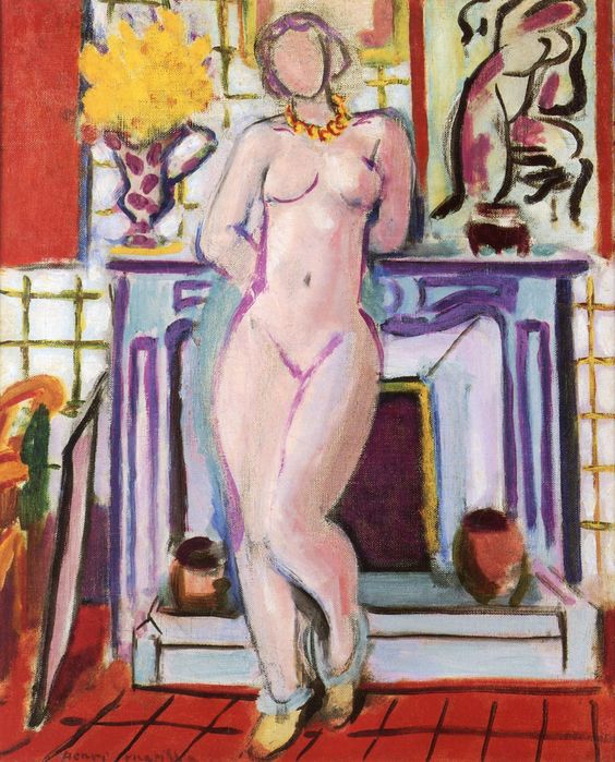 Nude Standing in Front of the Fireplace (1936).