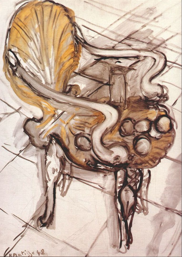 Venetian Armchair with Fruits (1942).