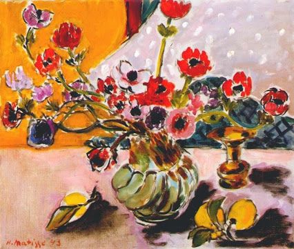 Anemones and Chinese Vase (1943).