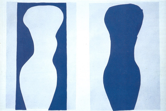 White Torso and Blue Torso (1944).
