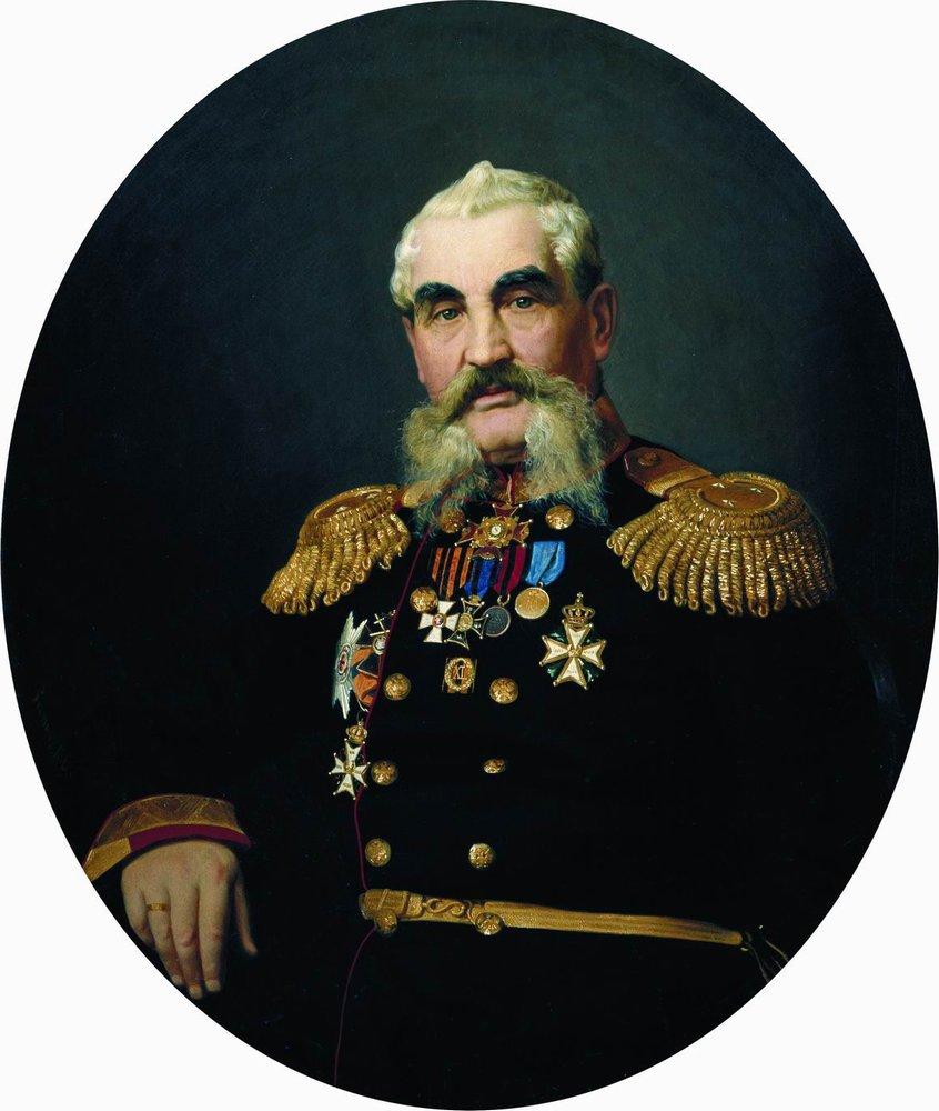 Portrait of the military (1866).