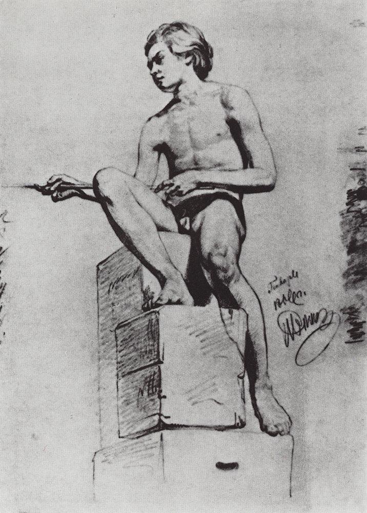 Sitting model (1866).