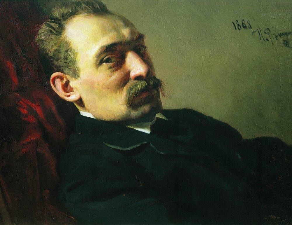 Portrait of the architect Philip Dmitrievich Hloboschin (1868).