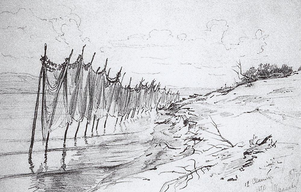 Fishing nets. Shiryaevo. (1870).