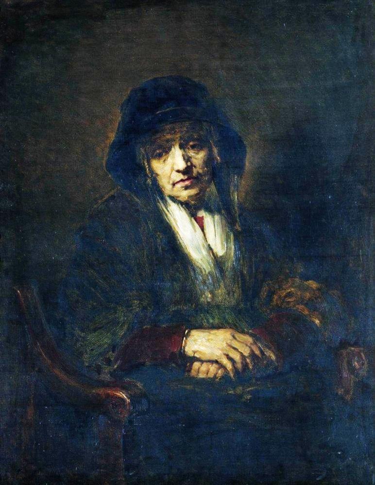 Portrait of an old woman (1870).