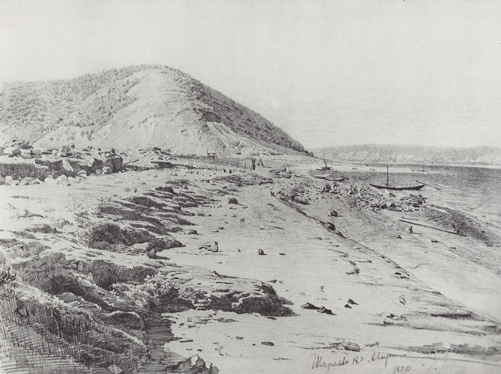 Shiryaev gully on the Volga (1870).