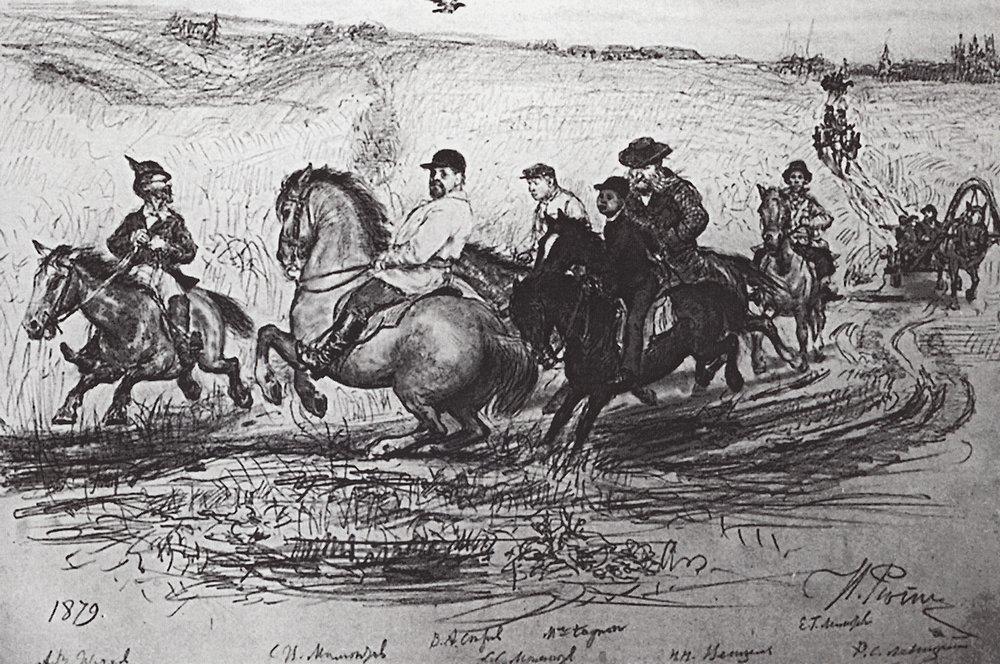 Cavalcade in Abramtzevo (1879).