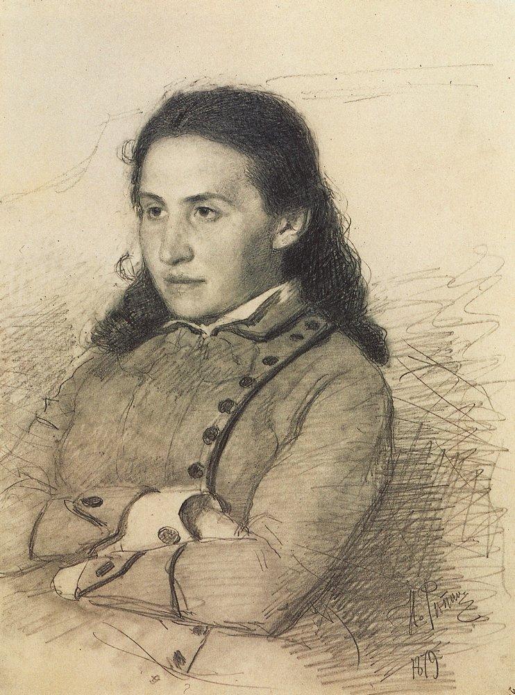 Portrait of E.G. Mamontova (1879).