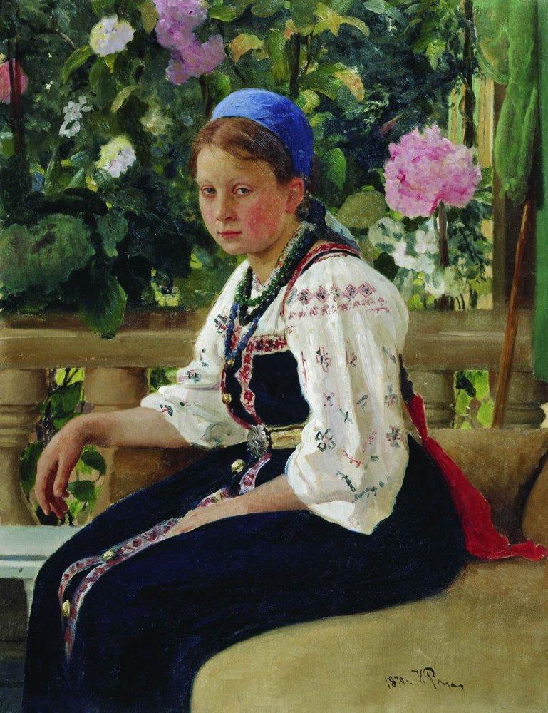 Portrait of S.F. Mamontova (1879).