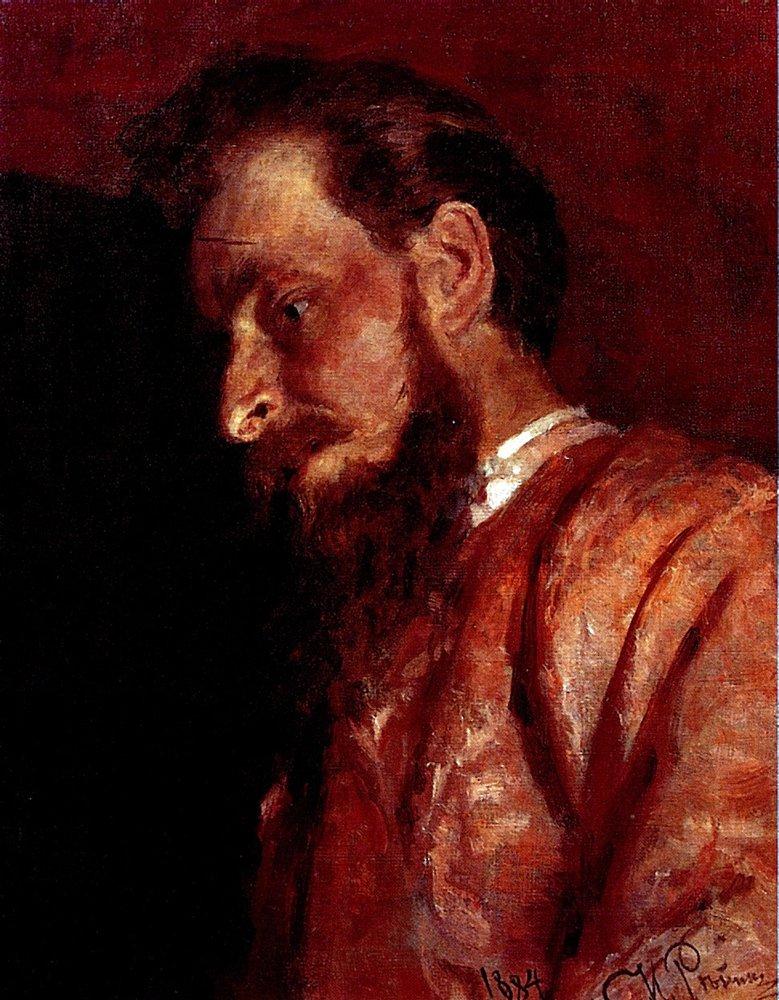 Portrait of V.K. Menk (1884).