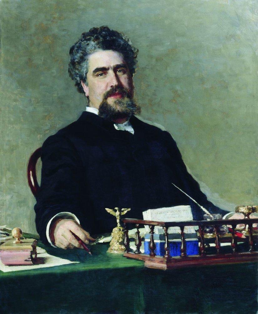 Portrait of engineer Ivan Yefgrafovich Adadurov (1885).