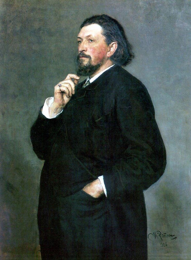 Portrait of music editor and patron Mitrofan Petrovich Belyayev (1886).