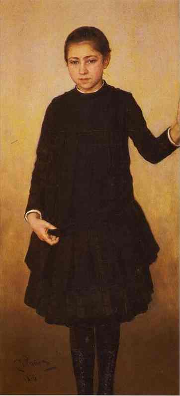 Portrait of Vera Repinahe, the Artist's Daughter (1886).