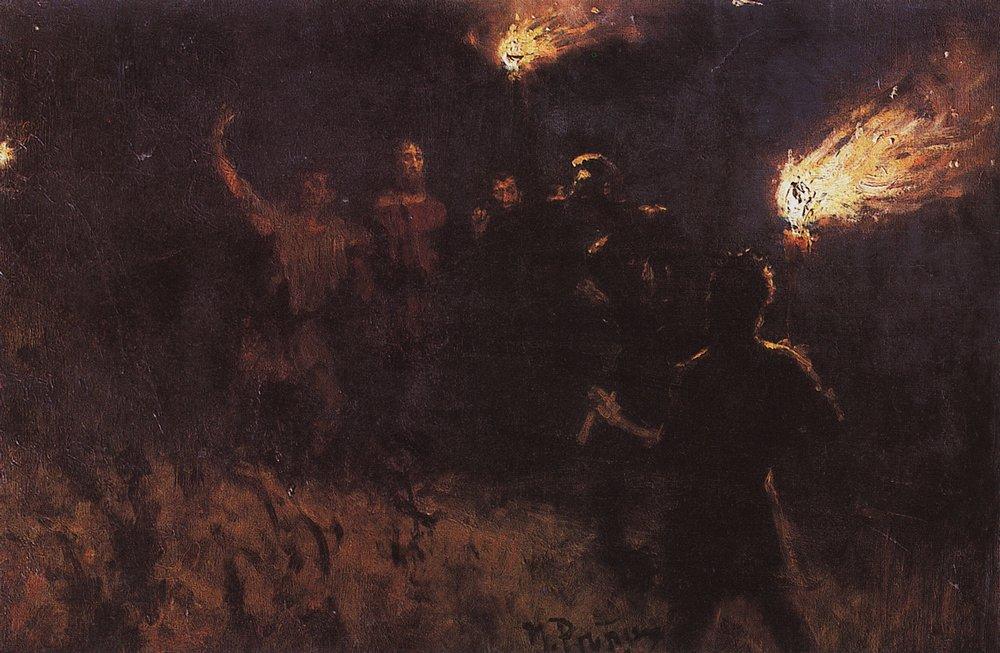 Taking Christ into custody (1886).