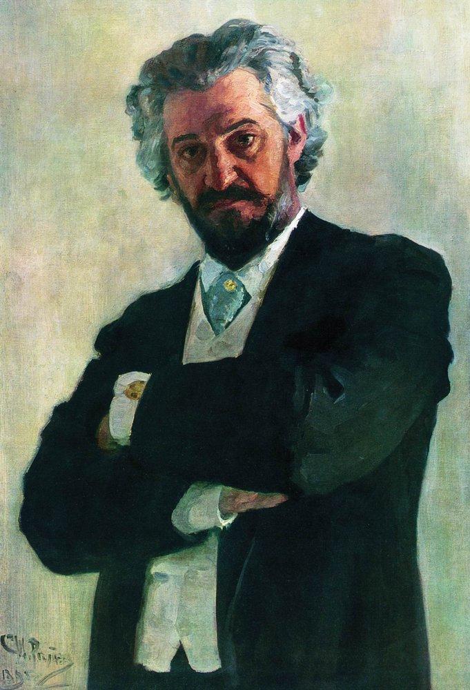 Portrait of the Chello Player Alexander Verzhbilovich (1895).
