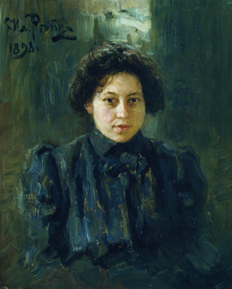 Portrait of the artist daughter Nadezhda (1898).