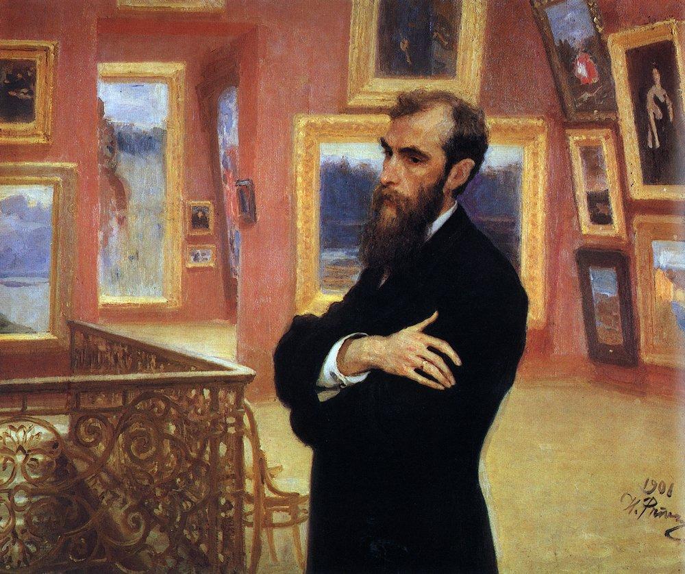 Portrait of Pavel Tretyakov, Founder of the Tretyakov Gallery (1901).