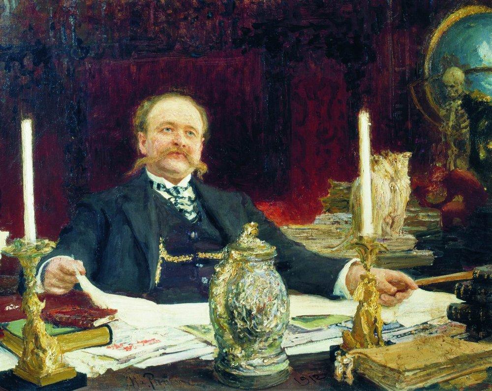 Portrait of Wilhelm von Bitner (1912).