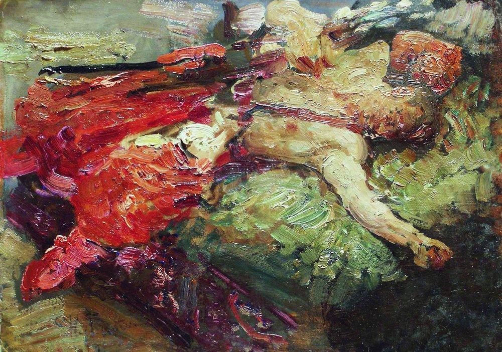 Sleeping Cossack (1914).