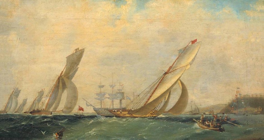 Frigate on a sea (1838).