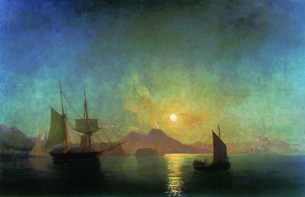 The Bay of Naples by Moonlight (1842).