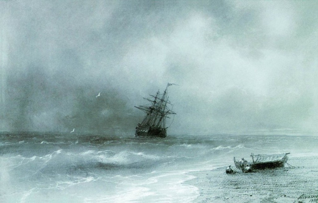 Rough sea (1844).