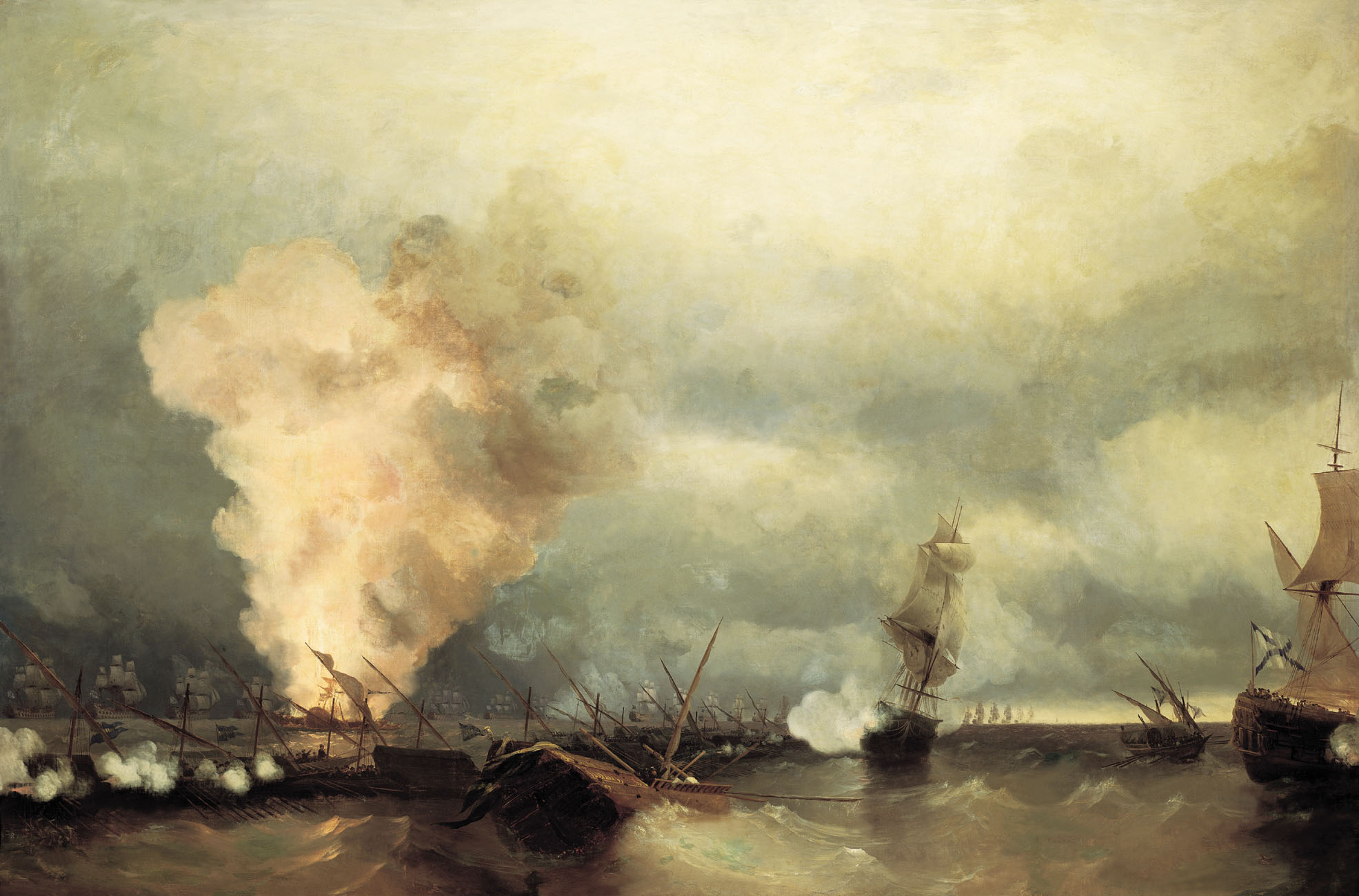 Sea battle near Vyborg (1846).