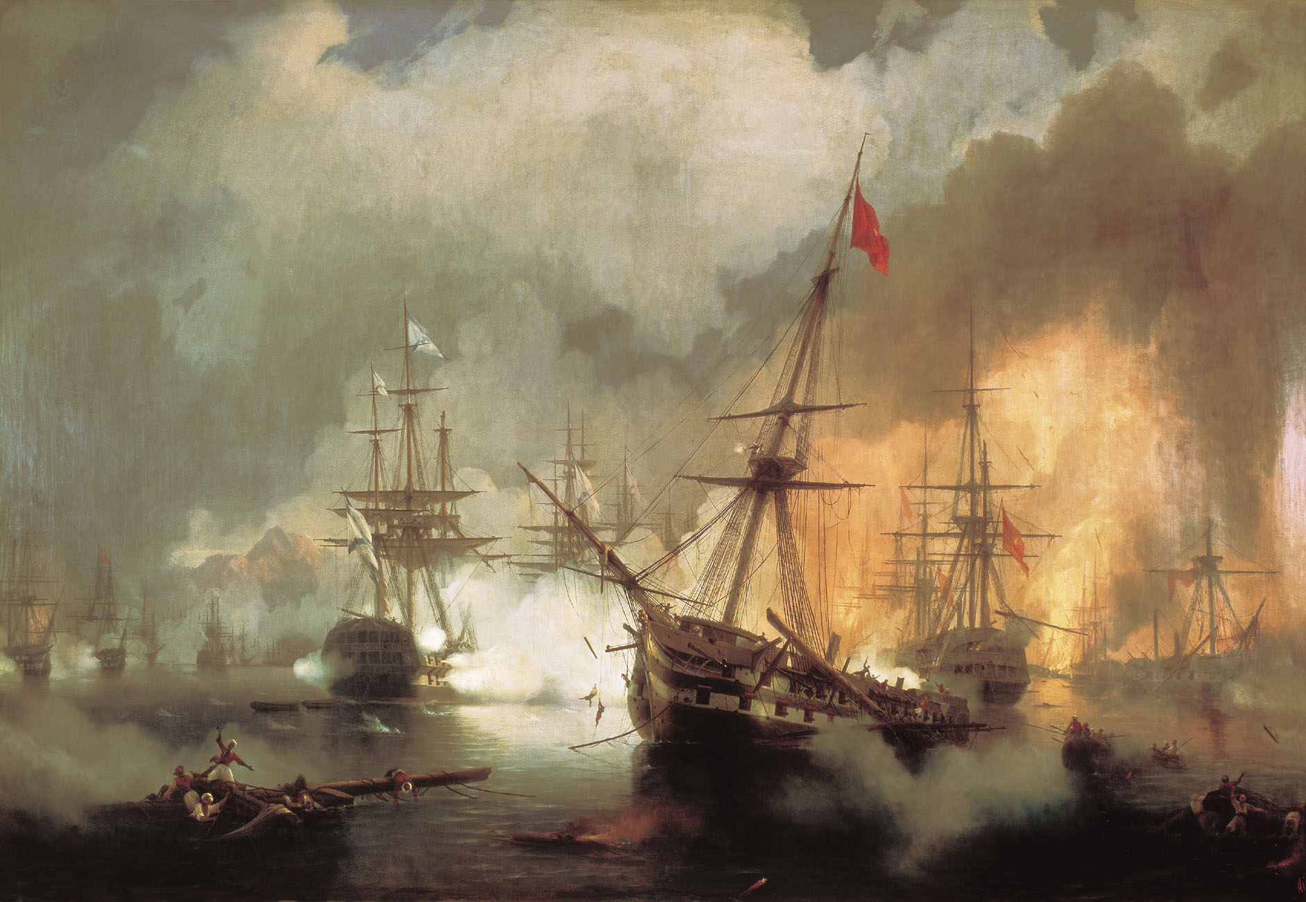 The Battle of Navarino (1846).