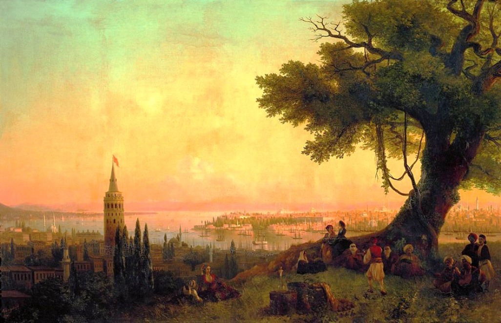 View of Constantinople by evening light (1846).