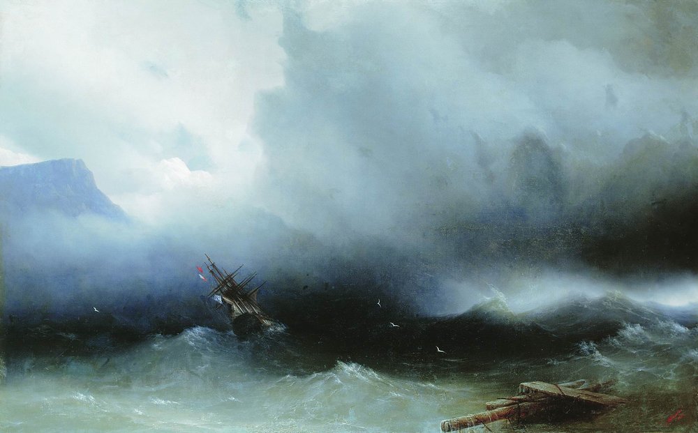 Hurricane at the Sea (1850).